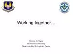 Working together… - slide 1