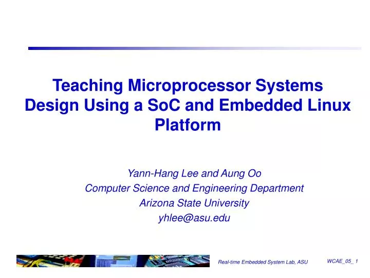 teaching microprocessor systems design using a soc and embedded linux platform