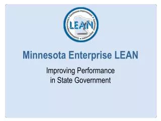 Minnesota Enterprise LEAN