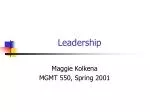 Leadership - slide 1