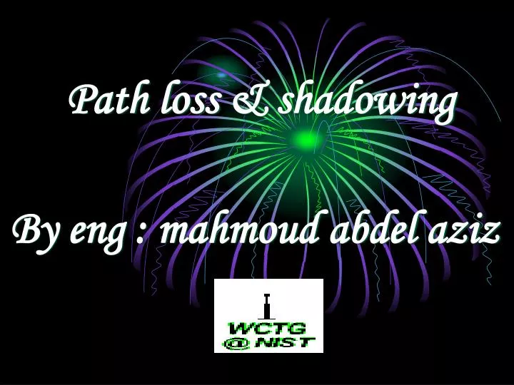 path loss shadowing