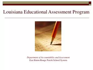 Louisiana Educational Assessment Program