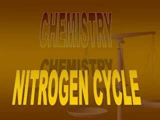 CHEMISTRY NITROGEN CYCLE