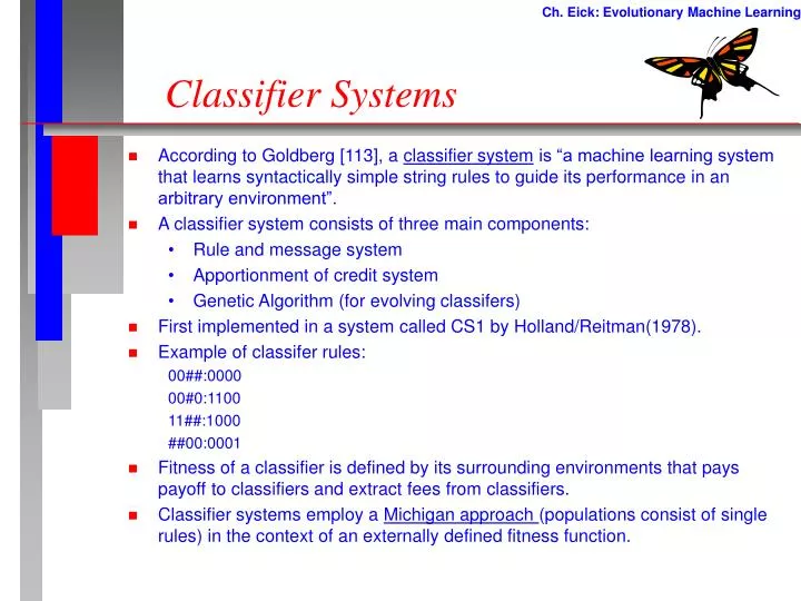 classifier systems
