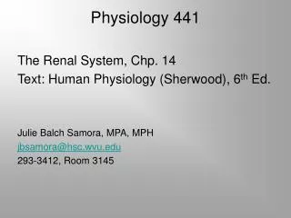 Physiology 441