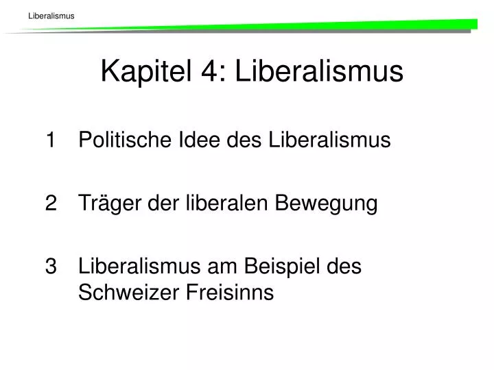 kapitel 4 liberalismus