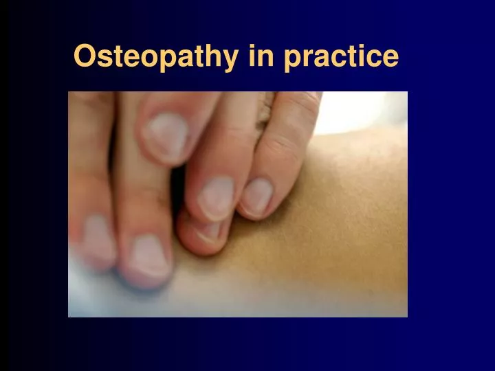 osteopathy in practice