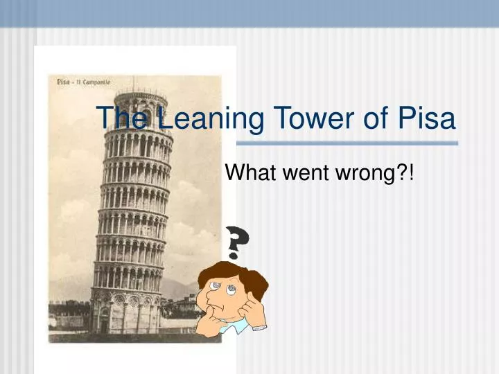 the leaning tower of pisa