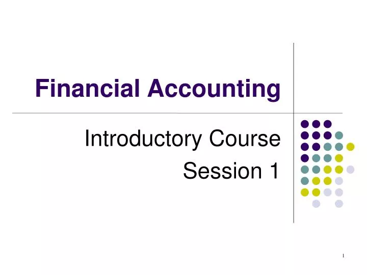 introductory course session 1