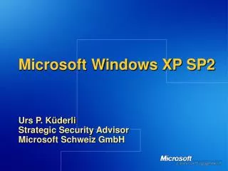 Microsoft Windows XP SP2