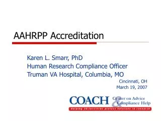 AAHRPP Accreditation