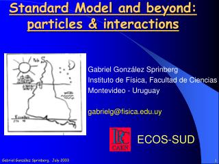Standard Model and beyond: particles &amp; interactions