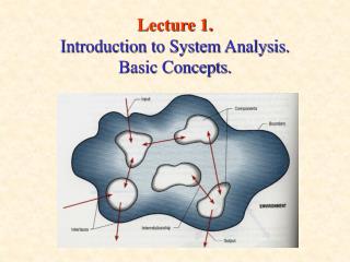 Lecture 1. Introduction to System Analysis. Basic Concepts.