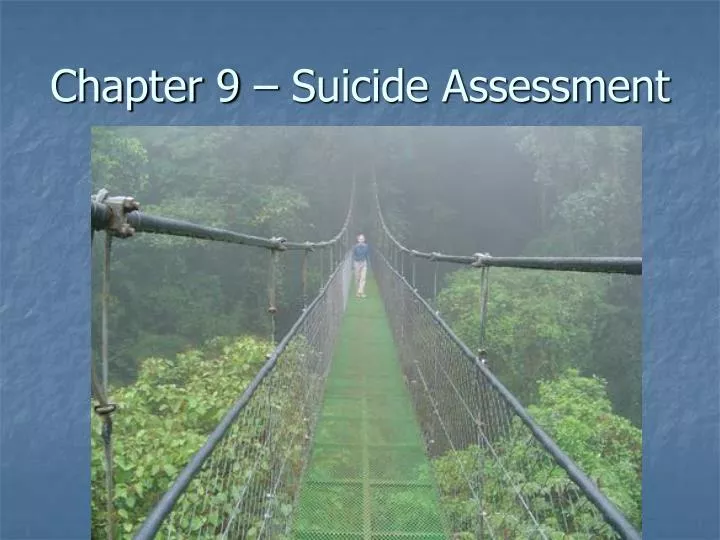 chapter 9 suicide assessment