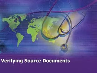 Verifying Source Documents