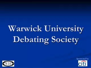 Warwick University Debating Society