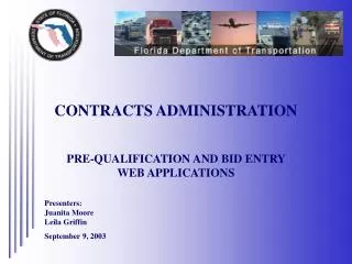 CONTRACTS ADMINISTRATION