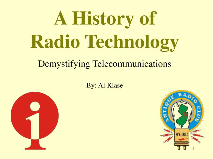 a history of radio technology