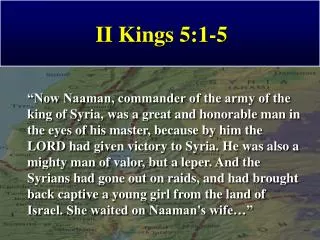II Kings 5:1-5