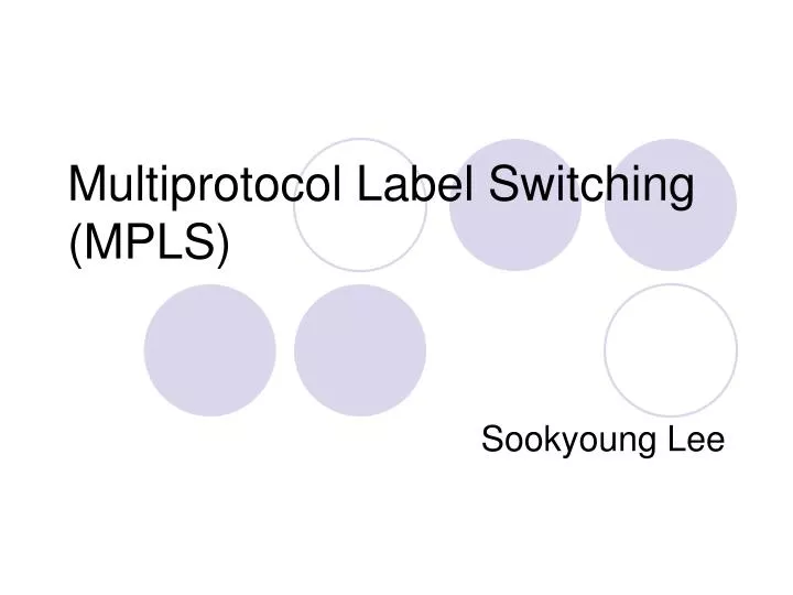 multiprotocol label switching mpls