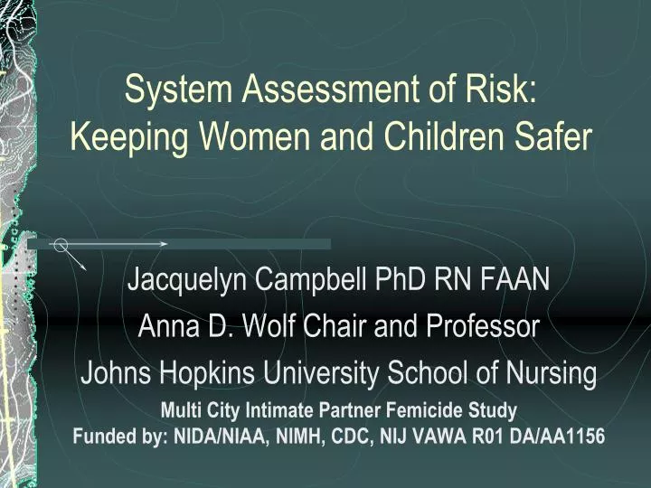 system assessment of risk keeping women and children safer
