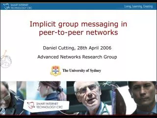 Implicit group messaging in peer-to-peer networks