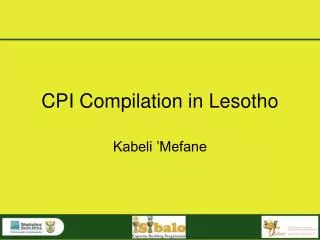 CPI Compilation in Lesotho