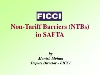 Non-Tariff Barriers (NTBs) in SAFTA