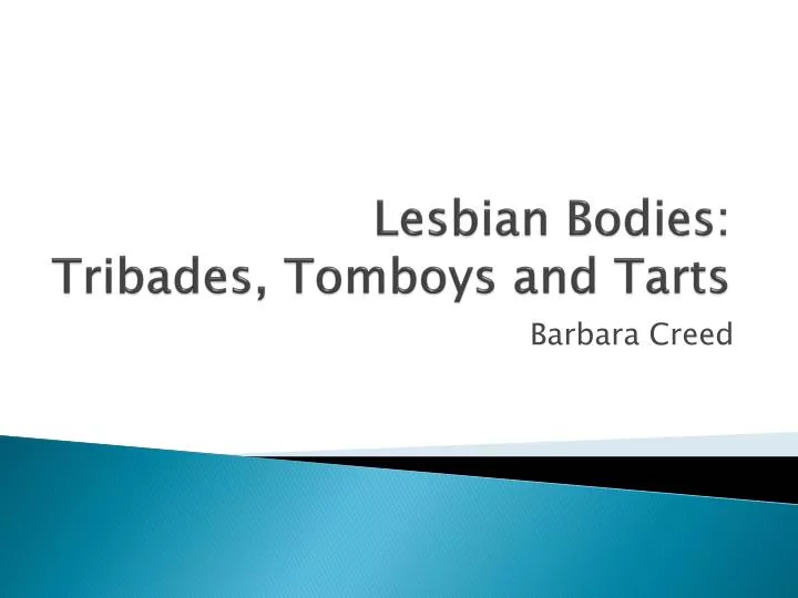 lesbian bodies tribades tomboys and tarts