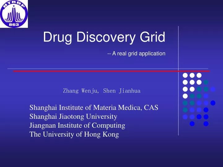 drug discovery grid a real grid application