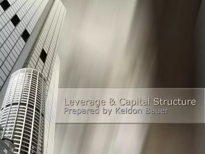 leverage capital structure