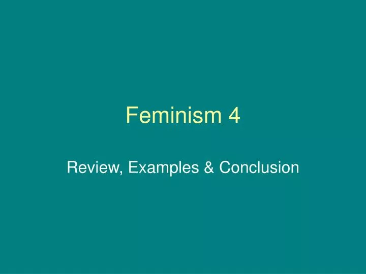 feminism 4