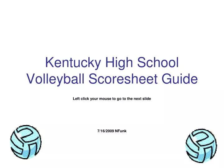 kentucky high school volleyball scoresheet guide