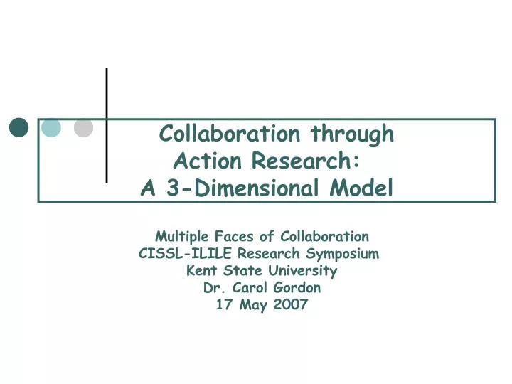 collaboration through action research a 3 dimensional model