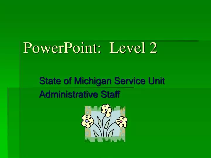 powerpoint level 2