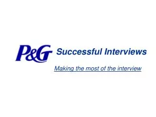 Successful Interviews