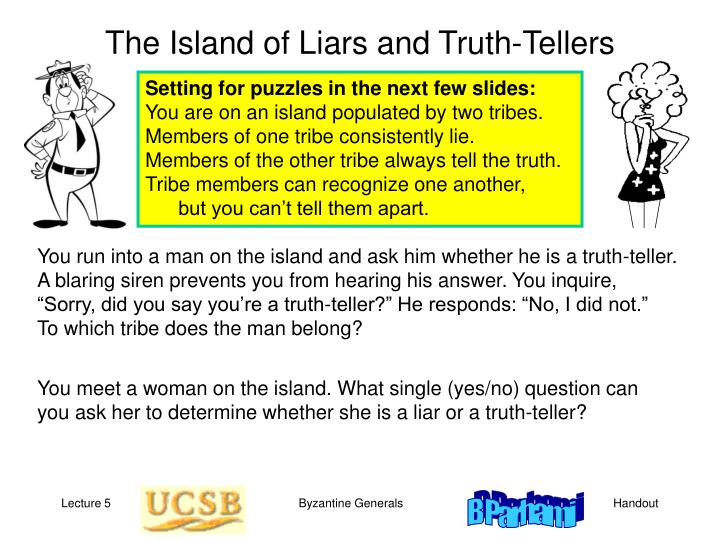 the island of liars and truth tellers