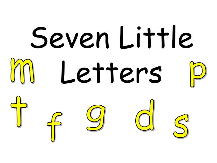 seven little letters