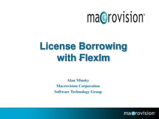 License Borrowing with Flexlm