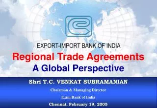 Regional Trade Agreements A Global Perspective