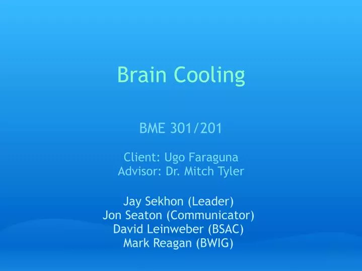 brain cooling