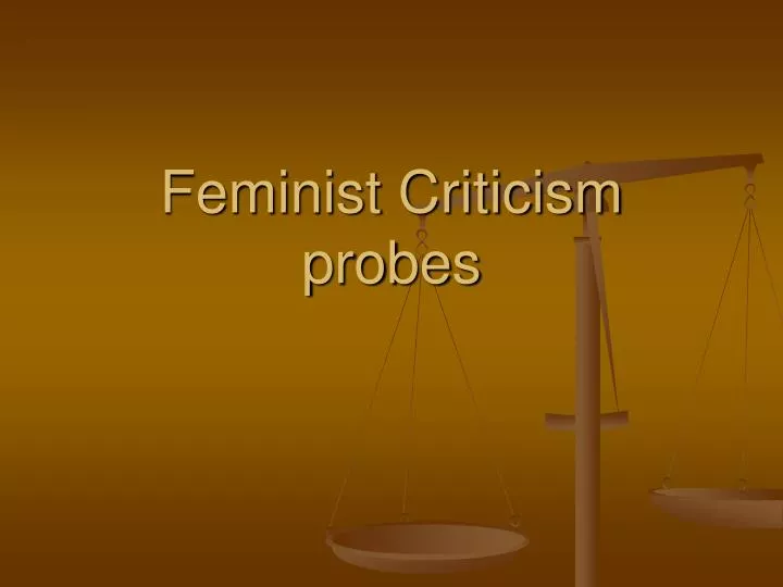 feminist criticism probes