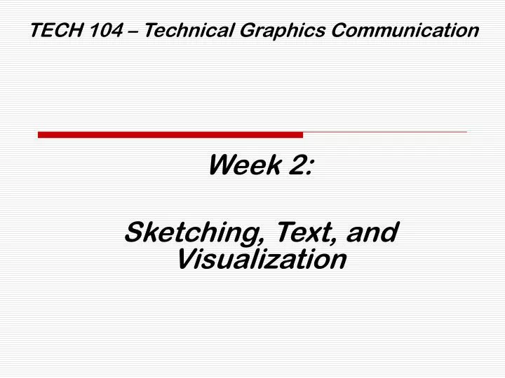 tech 104 technical graphics communication