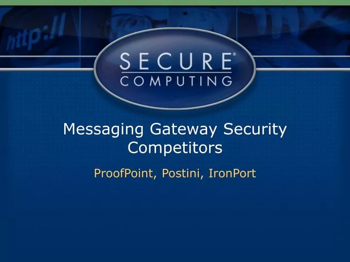 messaging gateway security competitors