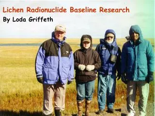 Lichen Radionuclide Baseline Research