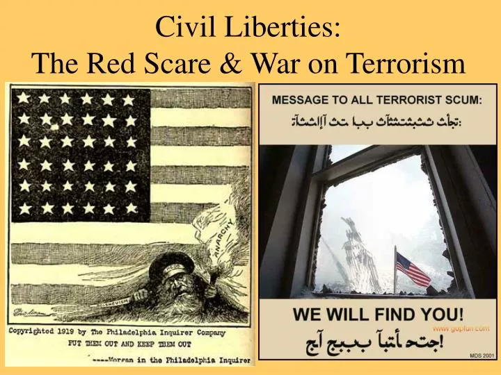 civil liberties the red scare war on terrorism