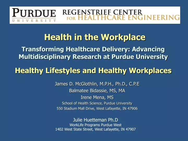 health in the workplace