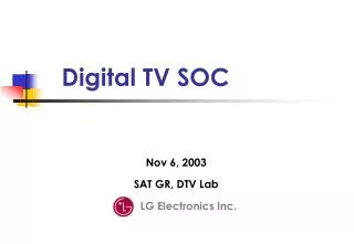 Digital TV SOC