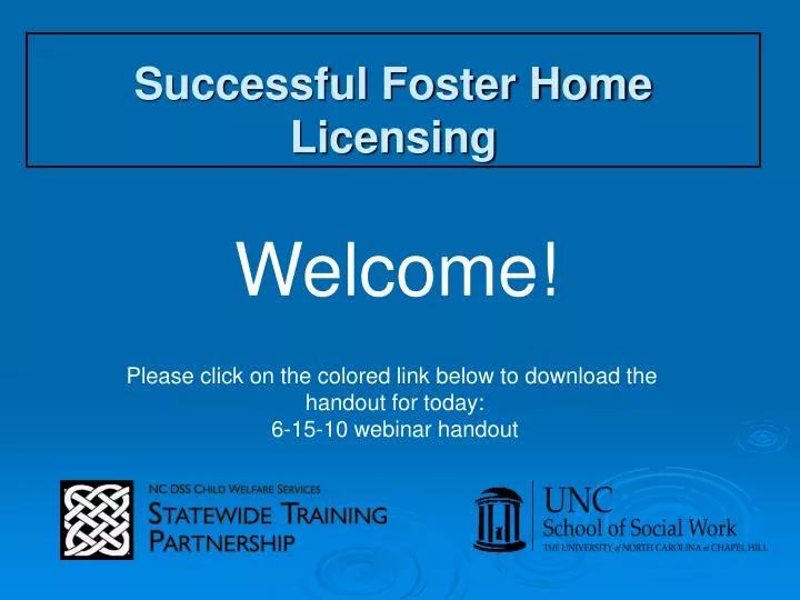 successful foster home licensing
