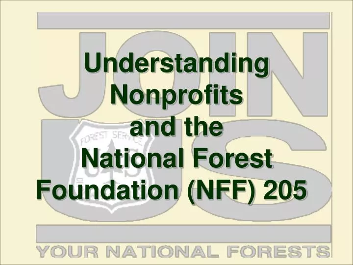 understanding nonprofits and the national forest foundation nff 205